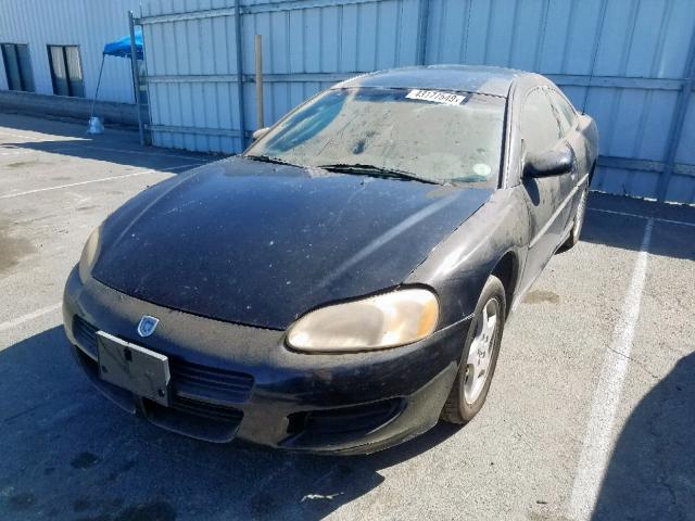 4B3AG42G91E075236 - 2001 DODGE STRATUS SE BLACK photo 2