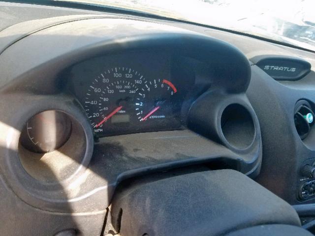 4B3AG42G91E075236 - 2001 DODGE STRATUS SE BLACK photo 8