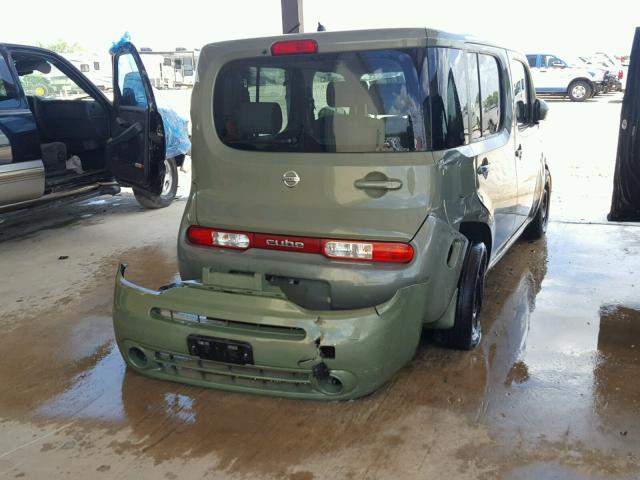 JN8AZ28R29T102926 - 2009 NISSAN CUBE BASE GREEN photo 4