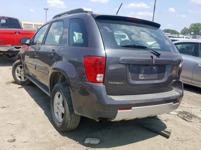 2CKDL43F586007344 - 2008 PONTIAC TORRENT GRAY photo 3