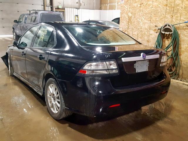 YS3FB49YX81143301 - 2008 SAAB 9-3 2.0T BLACK photo 3