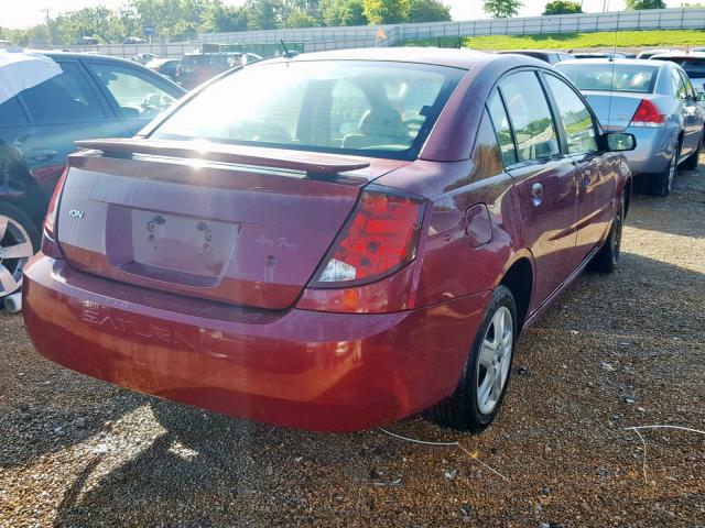 1G8AJ55F27Z127053 - 2007 SATURN ION LEVEL MAROON photo 4