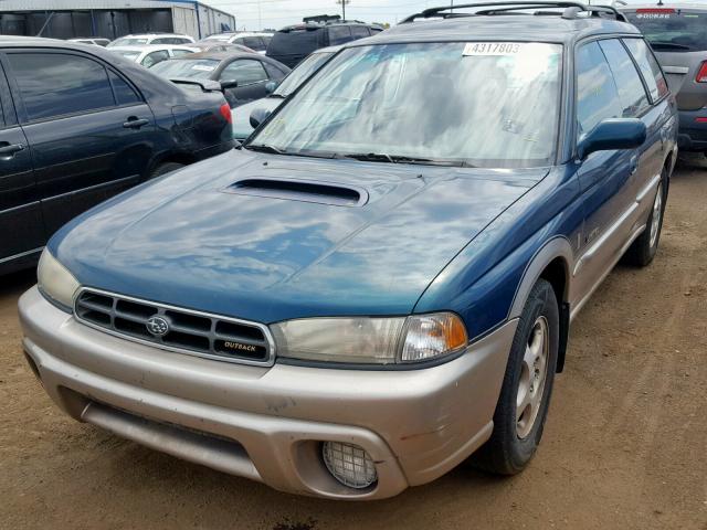 4S3BG6855X6605081 - 1999 SUBARU LEGACY OUT GREEN photo 2