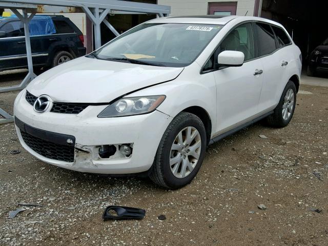 JM3ER293780196638 - 2008 MAZDA CX-7 WHITE photo 2