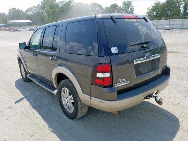 1FMEU64E66UA91825 - 2006 FORD EXPLORER E BROWN photo 3