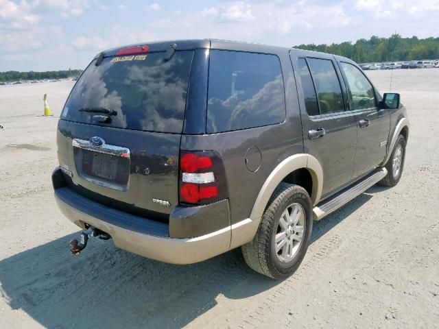 1FMEU64E66UA91825 - 2006 FORD EXPLORER E BROWN photo 4