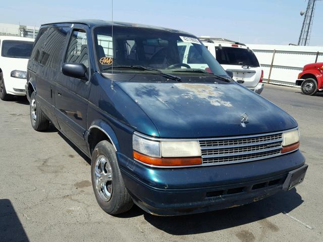 2P4GH2530SR127292 - 1995 PLYMOUTH VOYAGER GREEN photo 1