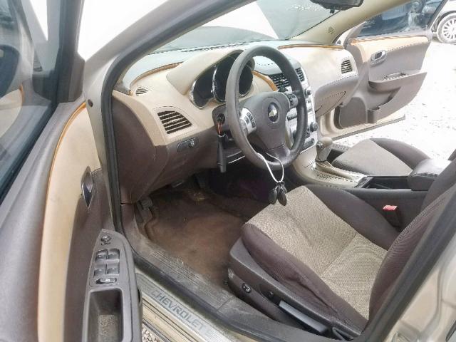 1G1ZC5EB2AF112361 - 2010 CHEVROLET MALIBU 1LT GOLD photo 9