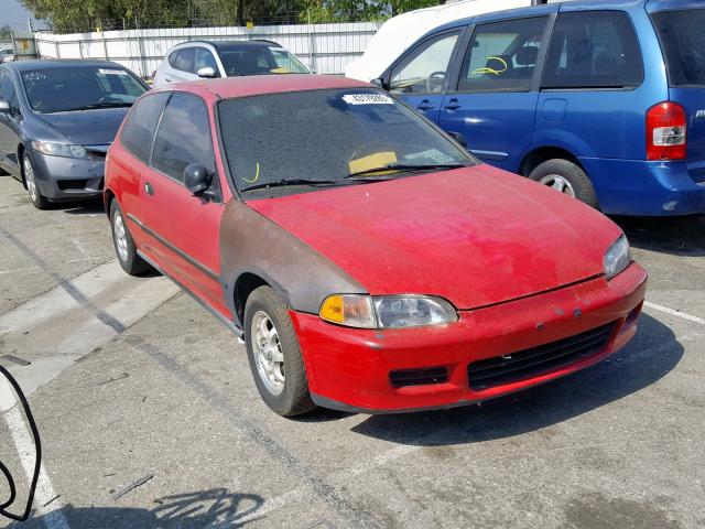 2HGEH2459NH525465 - 1992 HONDA CIVIC DX RED photo 1