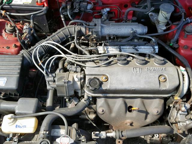 2HGEH2459NH525465 - 1992 HONDA CIVIC DX RED photo 7