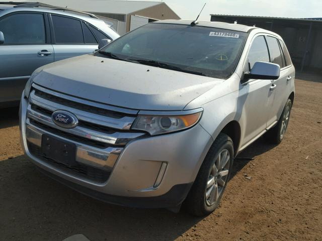 2FMDK3KC5BBA16695 - 2011 FORD EDGE LIMIT SILVER photo 2