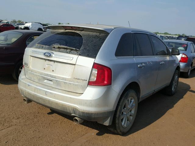 2FMDK3KC5BBA16695 - 2011 FORD EDGE LIMIT SILVER photo 4