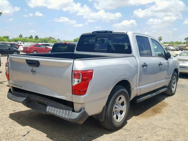 1N6AA1EK0HN516727 - 2017 NISSAN TITAN S SILVER photo 4