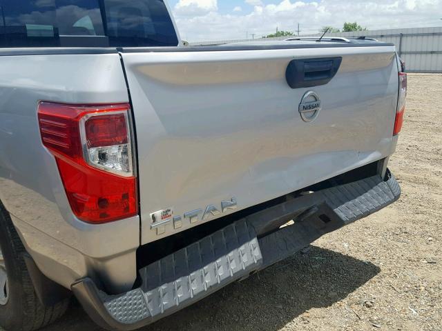 1N6AA1EK0HN516727 - 2017 NISSAN TITAN S SILVER photo 9