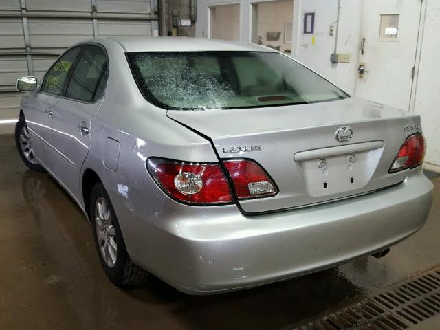 JTHBF30G636009775 - 2003 LEXUS ES 300 SILVER photo 3