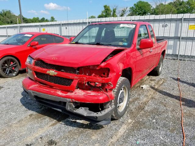 1GCESBF94C8165864 - 2012 CHEVROLET COLORADO RED photo 2