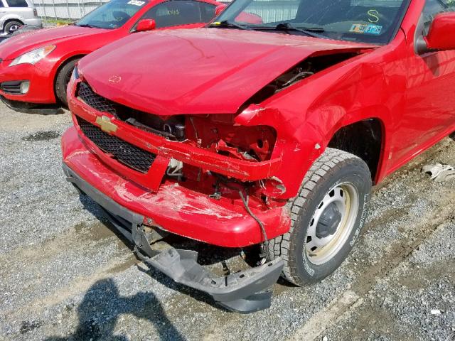 1GCESBF94C8165864 - 2012 CHEVROLET COLORADO RED photo 9