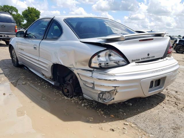 1G2NF12E71M541709 - 2001 PONTIAC GRAND AM S SILVER photo 3
