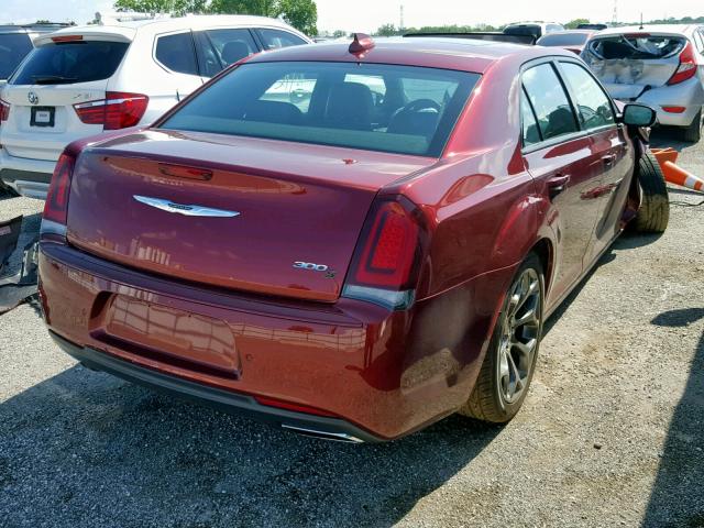 2C3CCABG5JH262098 - 2018 CHRYSLER 300 S MAROON photo 4