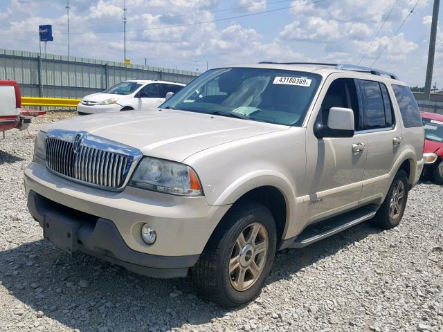 5LMEU88H15ZJ28794 - 2005 LINCOLN AVIATOR 奶油色 照片 2