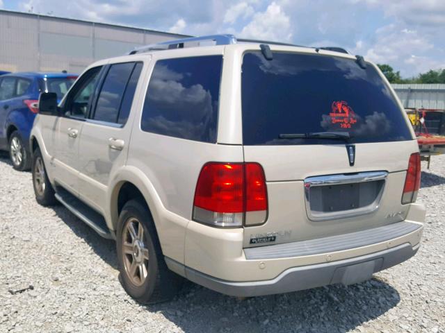 5LMEU88H15ZJ28794 - 2005 LINCOLN AVIATOR 奶油色 照片 3