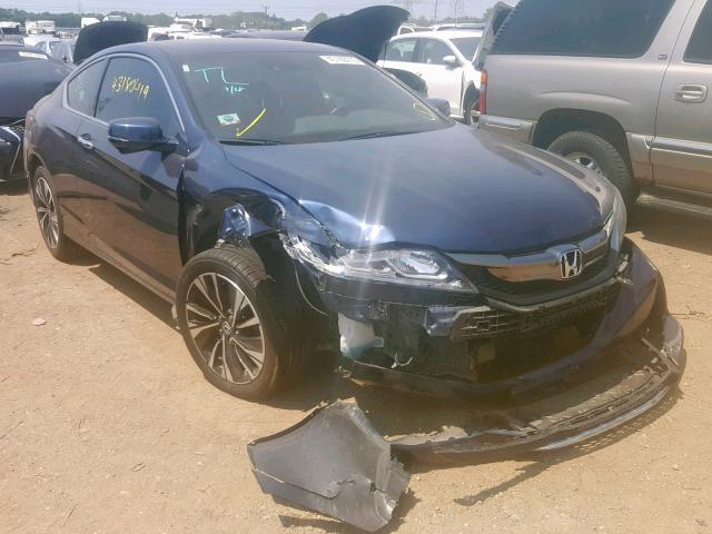 1HGCT1B60GA004275 - 2016 HONDA ACCORD EXL BLUE photo 1