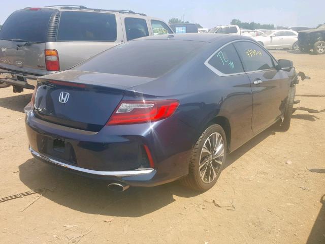 1HGCT1B60GA004275 - 2016 HONDA ACCORD EXL BLUE photo 4