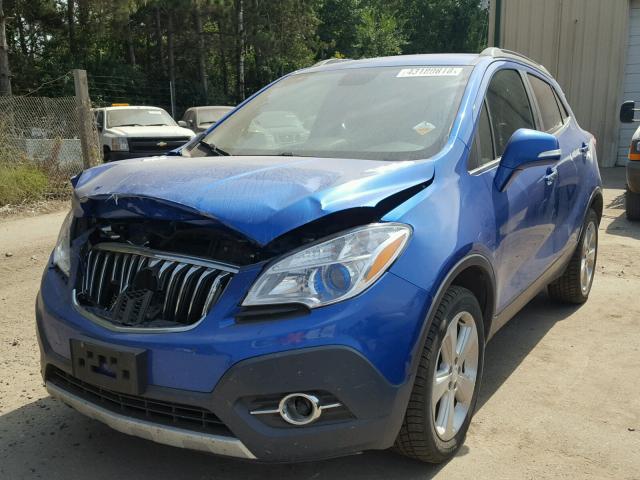 KL4CJFSB6FB201937 - 2015 BUICK ENCORE CON BLUE photo 2