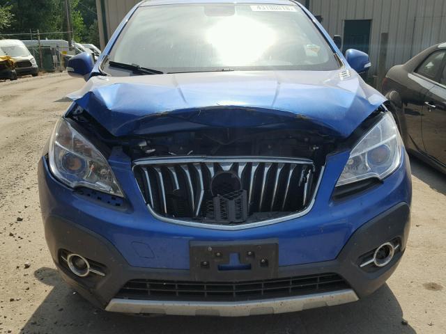 KL4CJFSB6FB201937 - 2015 BUICK ENCORE CON BLUE photo 9