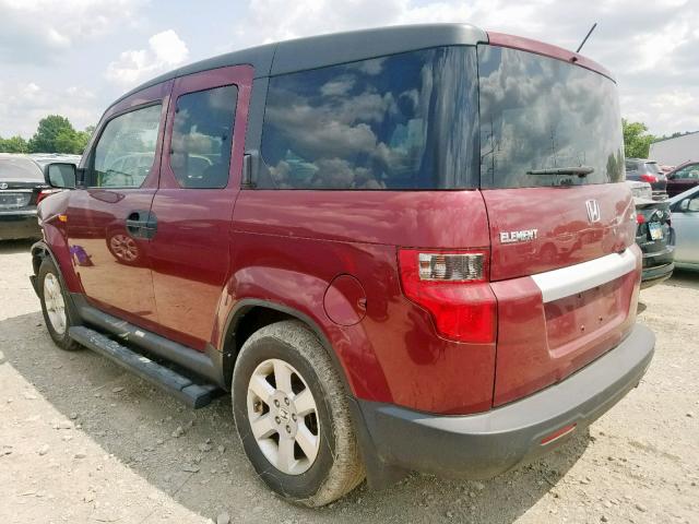 5J6YH2H78BL006990 - 2011 HONDA ELEMENT EX MAROON photo 3