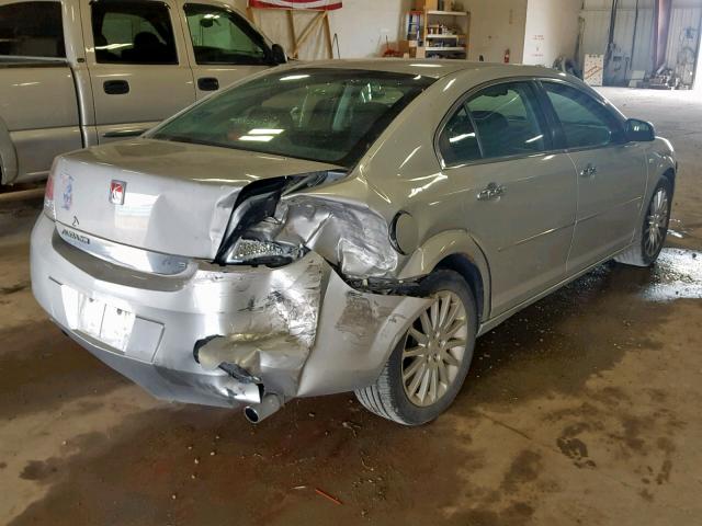 1G8ZV57747F179153 - 2007 SATURN AURA XR SILVER photo 4