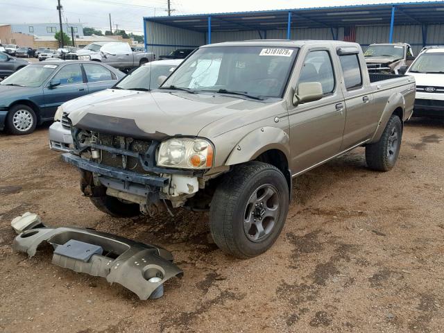 1N6MD29Y02C303630 - 2002 NISSAN FRONTIER C TAN photo 2