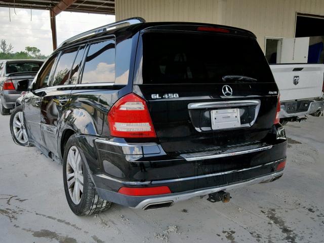 4JGBF7BE9CA783726 - 2012 MERCEDES-BENZ GL450 BLACK photo 3