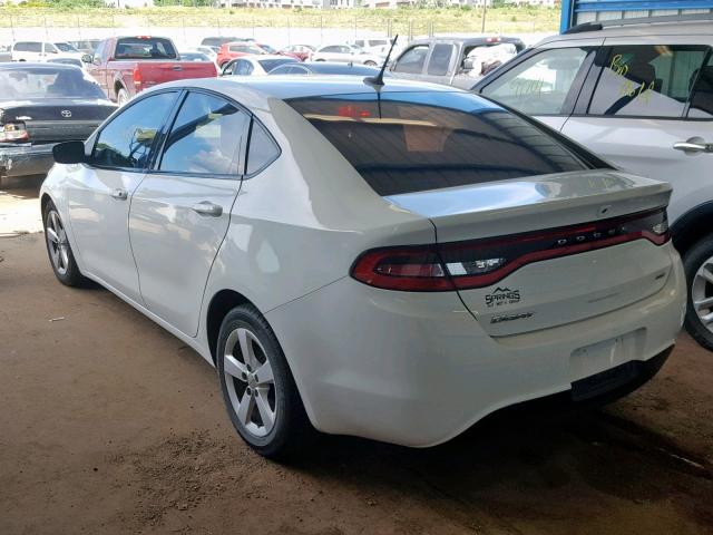 1C3CDFBB3FD301743 - 2015 DODGE DART SXT WHITE photo 3