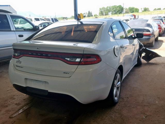 1C3CDFBB3FD301743 - 2015 DODGE DART SXT WHITE photo 4