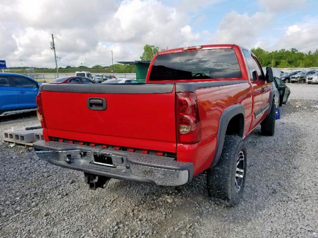 1GCHC29143E329132 - 2003 CHEVROLET SILVERADO RED photo 4