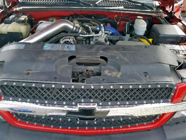 1GCHC29143E329132 - 2003 CHEVROLET SILVERADO RED photo 7