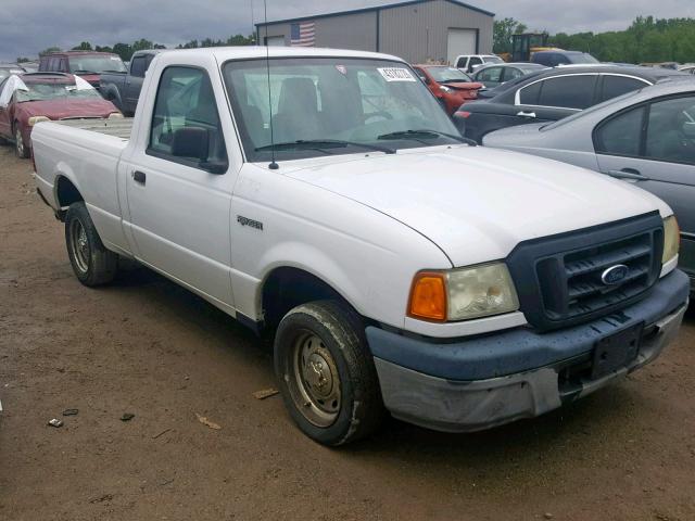 1FTYR10D05PB12426 - 2005 FORD RANGER WHITE photo 1