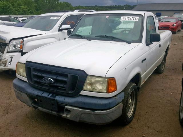 1FTYR10D05PB12426 - 2005 FORD RANGER WHITE photo 2