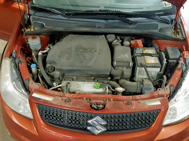 JS2YB5A39C6304325 - 2012 SUZUKI SX4 ORANGE photo 7