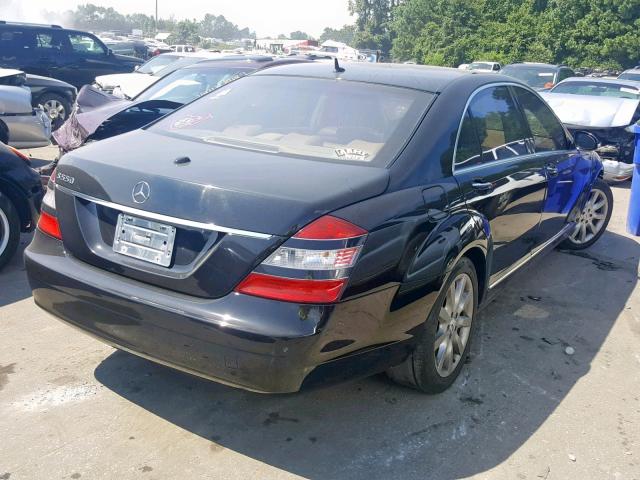 WDDNG71X97A047768 - 2007 MERCEDES-BENZ S 550 BLACK photo 4