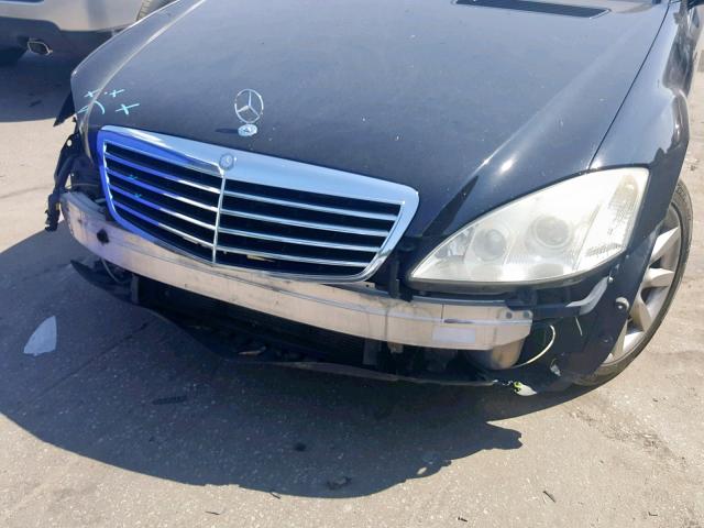 WDDNG71X97A047768 - 2007 MERCEDES-BENZ S 550 BLACK photo 9