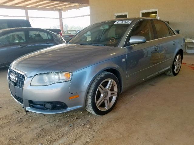 WAUAF78E18A078026 - 2008 AUDI A4 2.0T GRAY photo 2