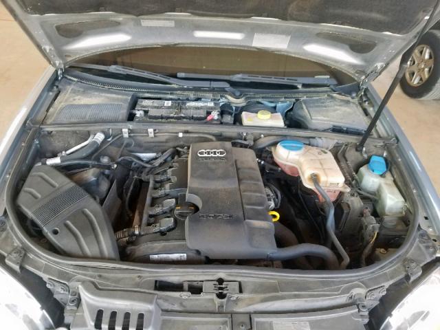 WAUAF78E18A078026 - 2008 AUDI A4 2.0T GRAY photo 7
