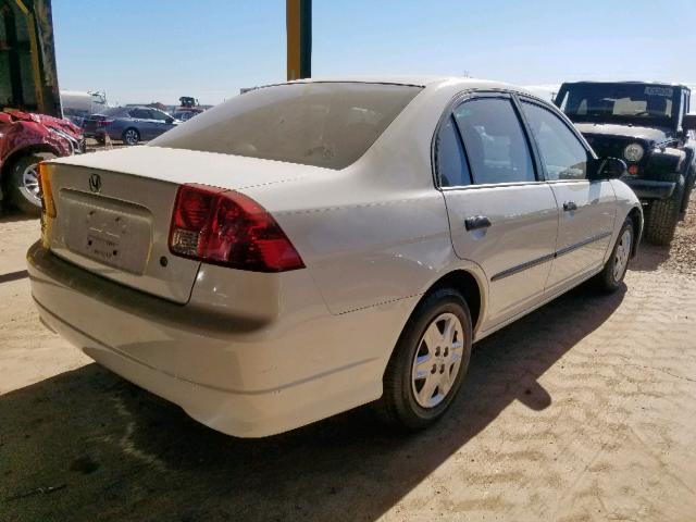 1HGES16324L002457 - 2004 HONDA CIVIC DX V WHITE photo 4