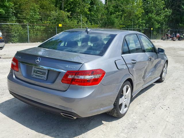 WDDHF8HB3BA492449 - 2011 MERCEDES-BENZ E 350 4MAT GRAY photo 4