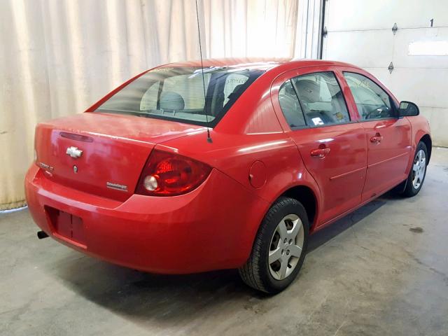 1G1AL55F877161261 - 2007 CHEVROLET COBALT LT RED photo 4