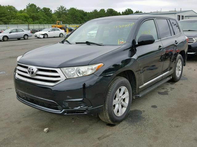 5TDZA3EH3DS032092 - 2013 TOYOTA HIGHLANDER BLACK photo 2