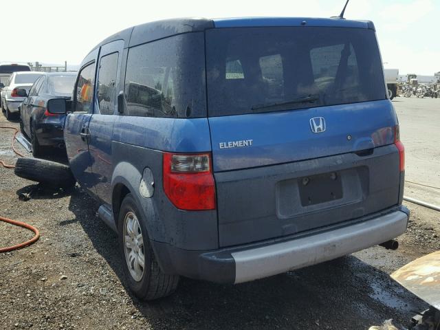 5J6YH18656L001897 - 2006 HONDA ELEMENT EX BLUE photo 3