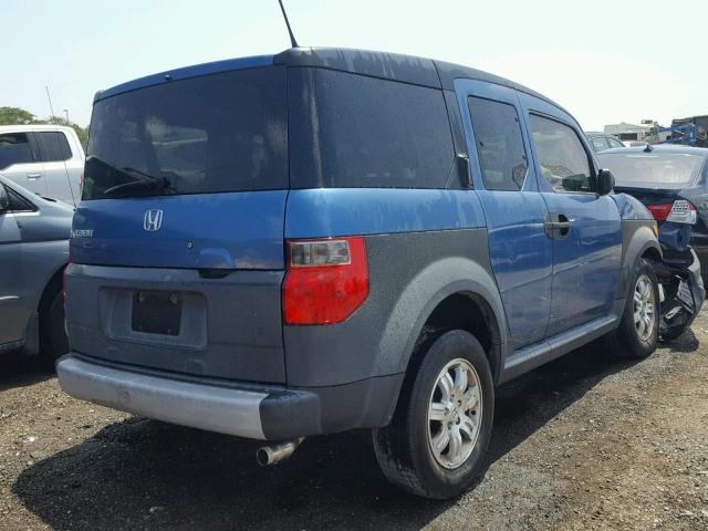 5J6YH18656L001897 - 2006 HONDA ELEMENT EX BLUE photo 4